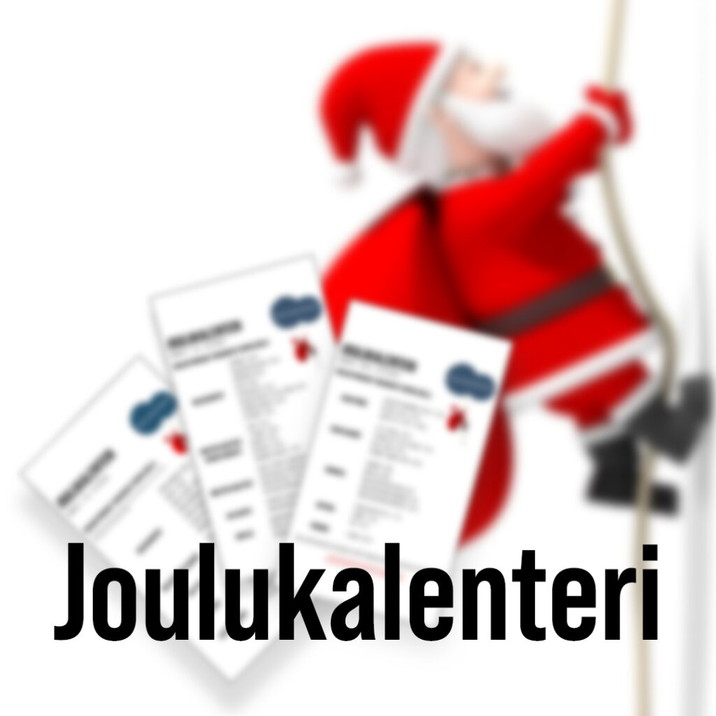 Joulukalenteri - viikko 1