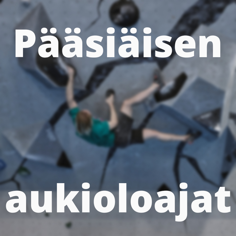 Pääsiäisen 2026 aukioloajat Bouldertehdas